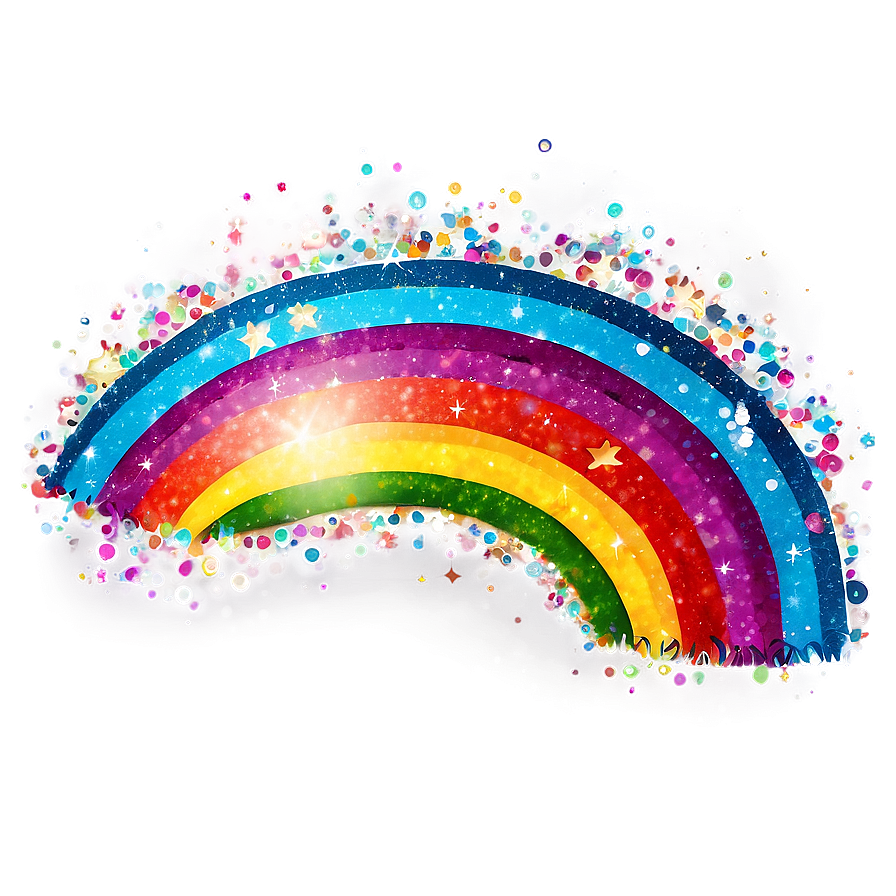 Rainbow Glitter Effect Png Dkb81 PNG image