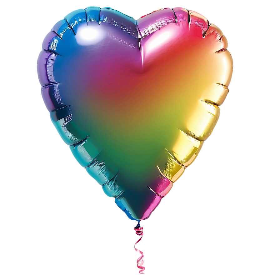 Rainbow Heart Balloon Png Xyy20 PNG image