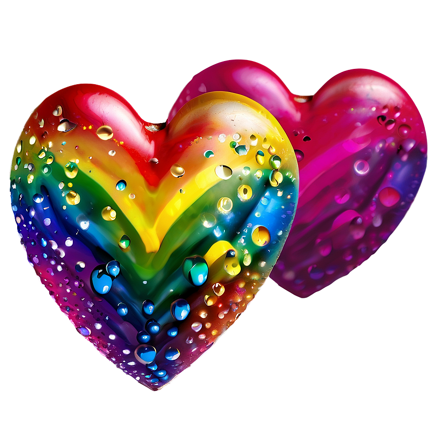 Rainbow Heart C PNG image