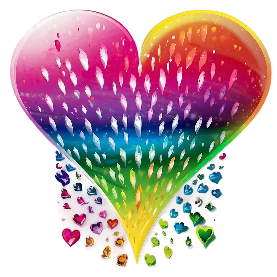 Rainbow Heart Clipart Diversity Png 05252024 PNG image