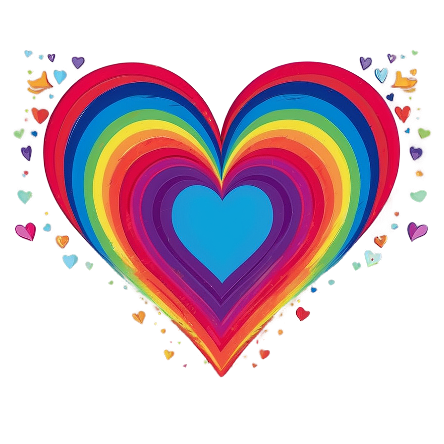 Rainbow Heart Clipart Png 77 PNG image