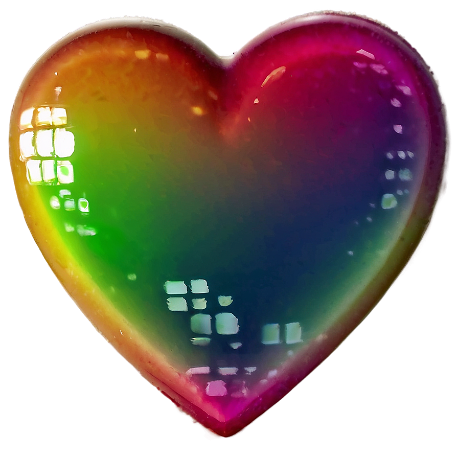 Rainbow Heart Emoji Png Mns90 PNG image