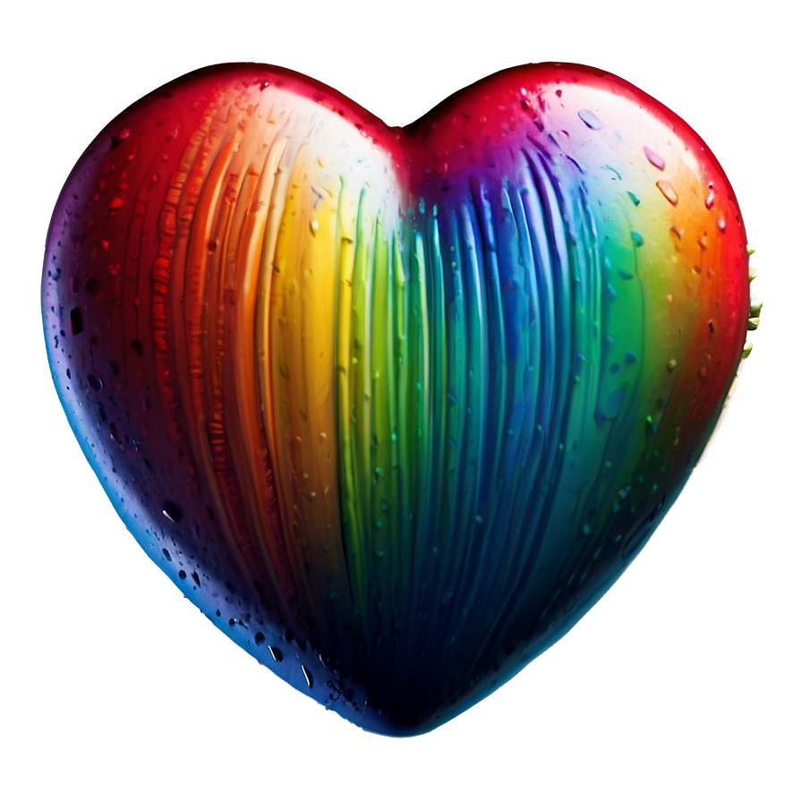 Rainbow Heart Emoji Png Pux45 PNG image