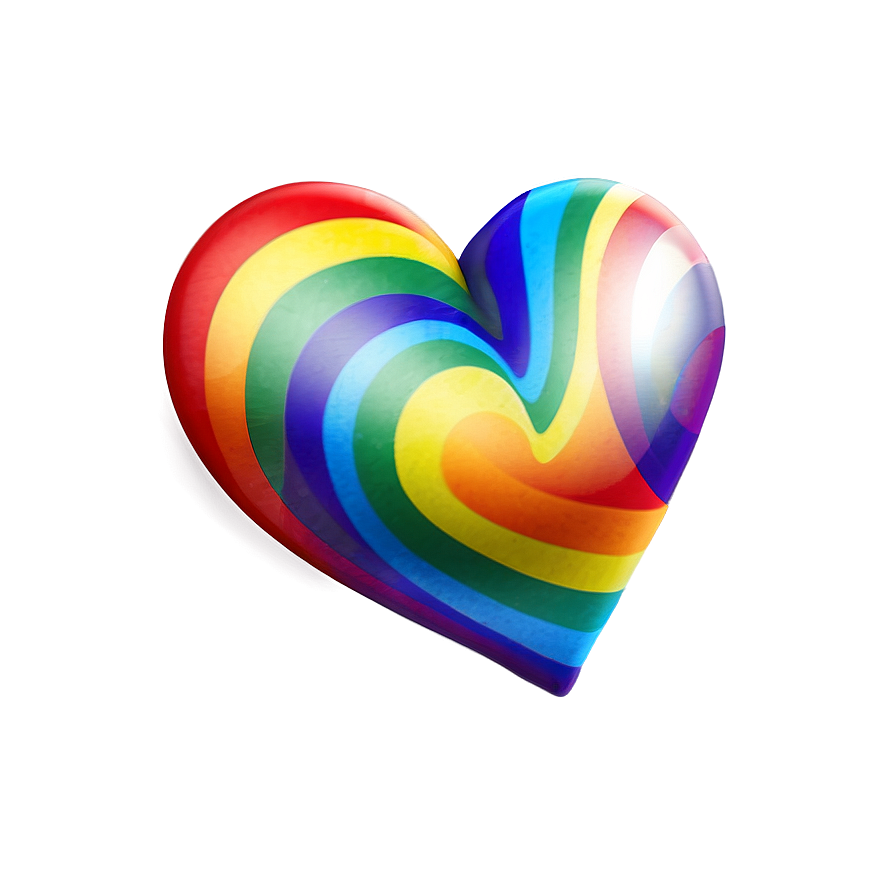 Rainbow Heart Emoji Png Wor70 PNG image