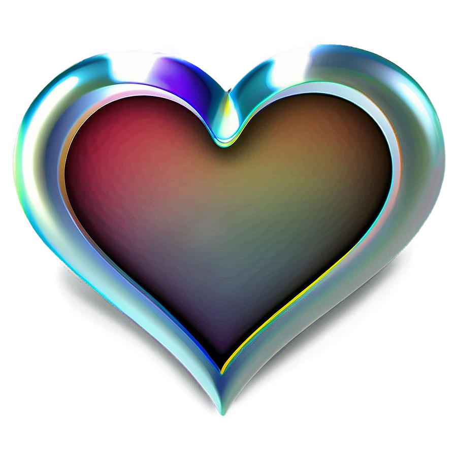 Rainbow Heart Outline Png Lmv91 PNG image