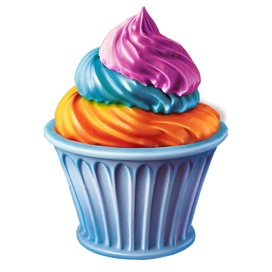 Rainbow Ice Cream Cup Png 79 PNG image