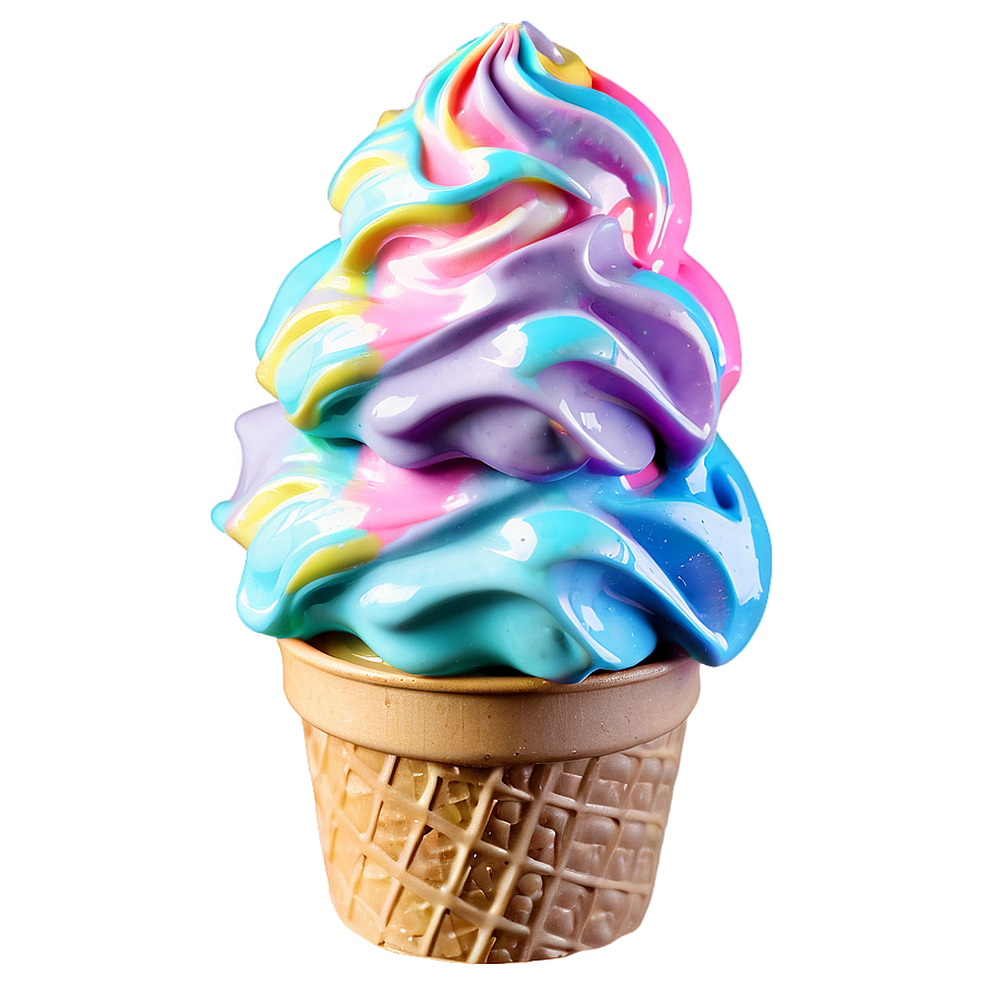 Rainbow Ice Cream Cup Png Wmo12 PNG image