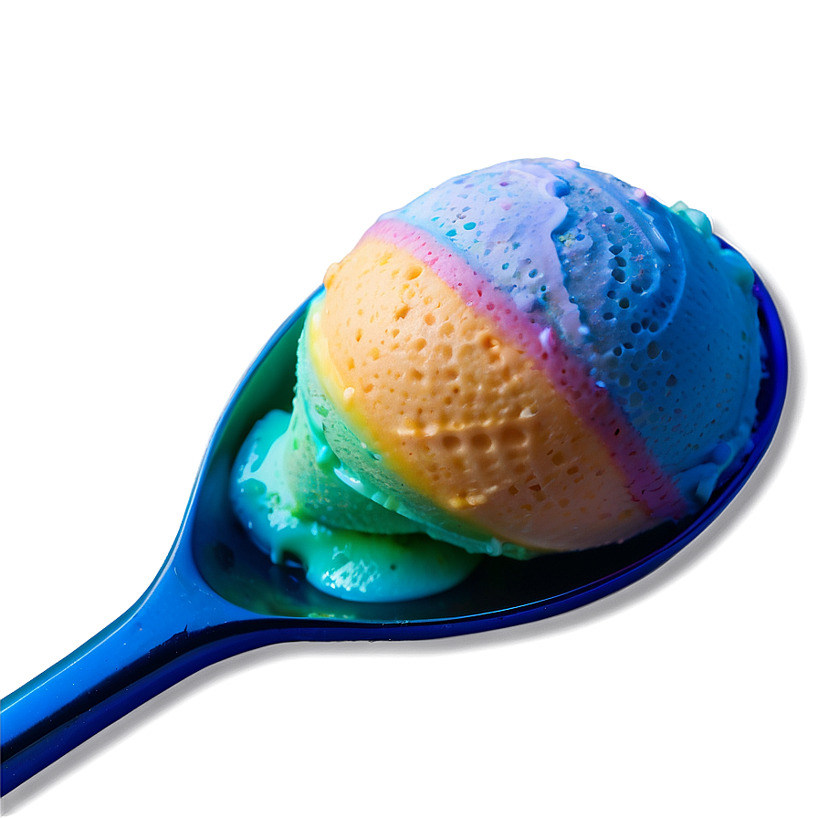 Rainbow Ice Cream Scoop Png 9 PNG image