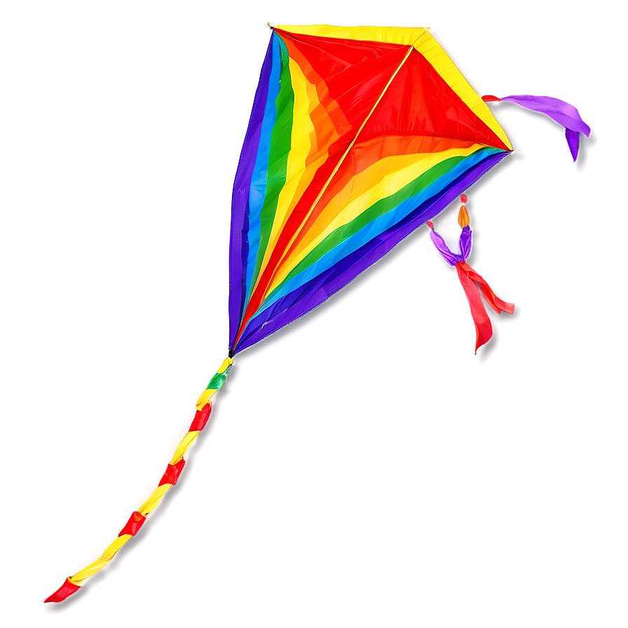 Rainbow Kite Design Png Gan54 PNG image