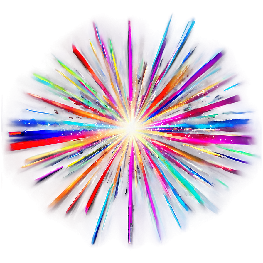 Rainbow Light Burst Png 88 PNG image