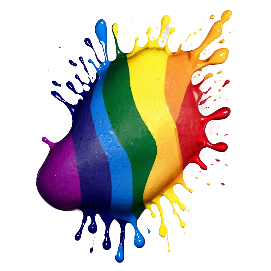 Rainbow Paint Splash Png Phg89 PNG image