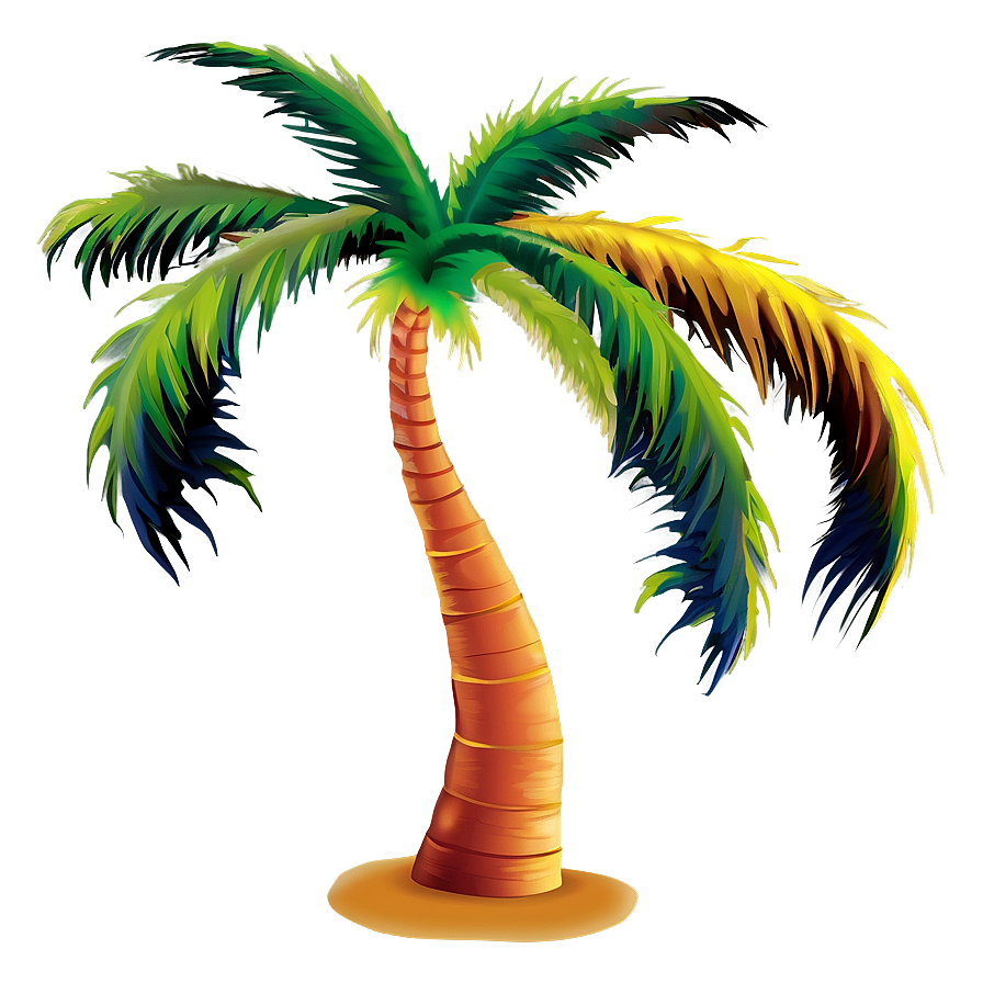 Rainbow Palm Tree Png Hdv53 PNG image