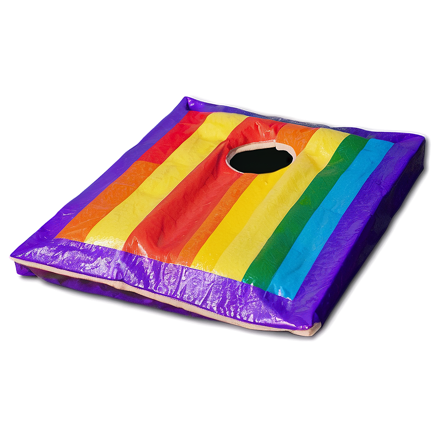 Rainbow Pride Cornhole Bag Png 06292024 PNG image