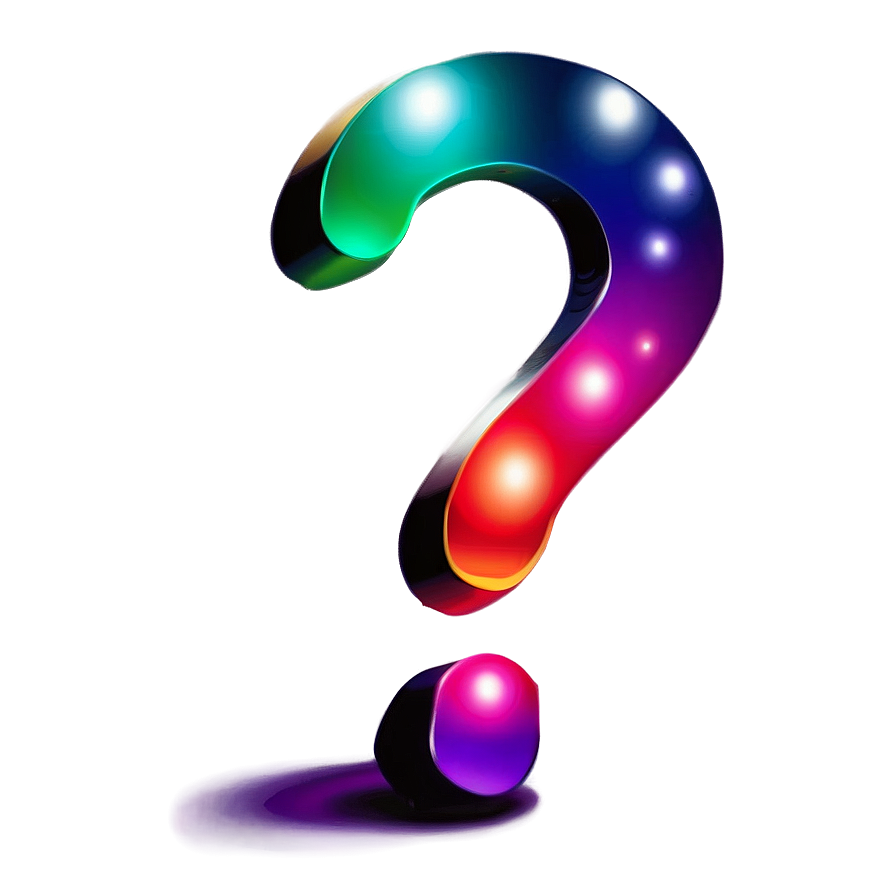 Rainbow Question Mark Transparent Png 16 PNG image