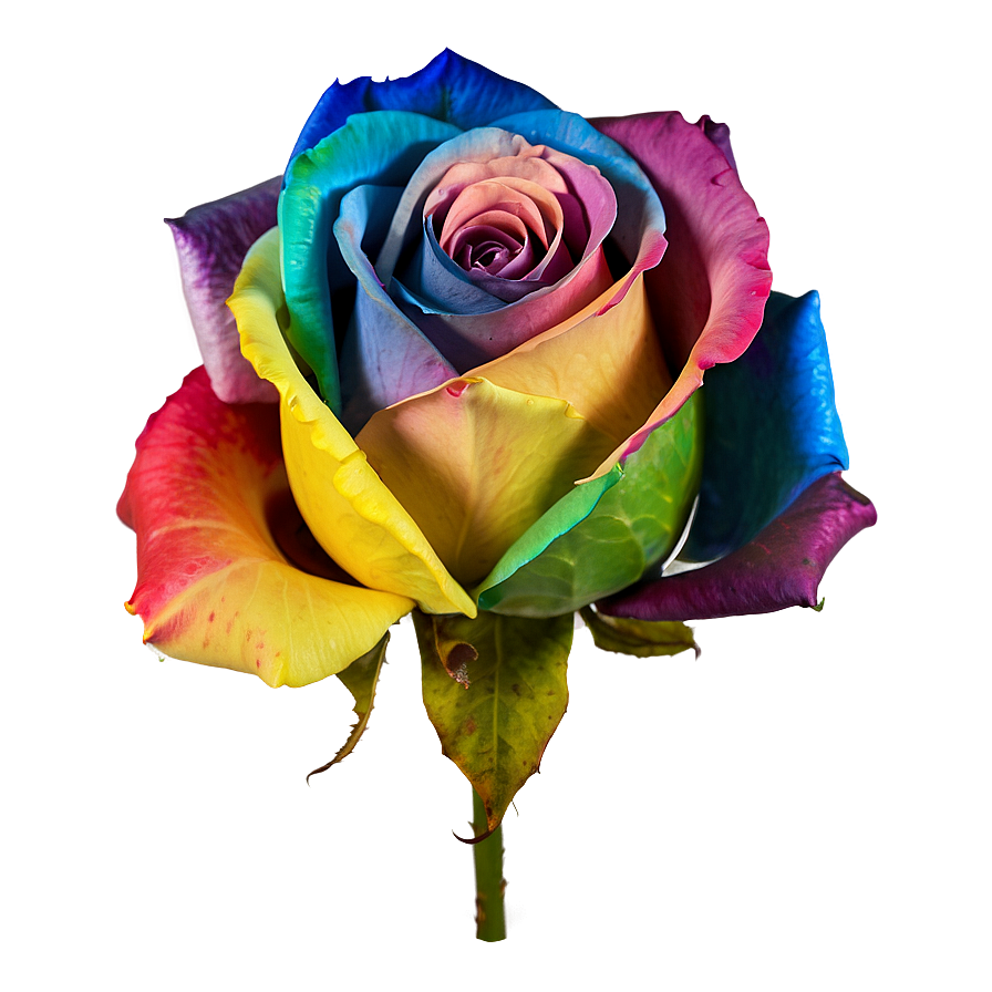 Rainbow Rose Png 3 PNG image