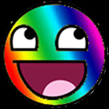 Rainbow_ Smile_ Roblox_ Face PNG image