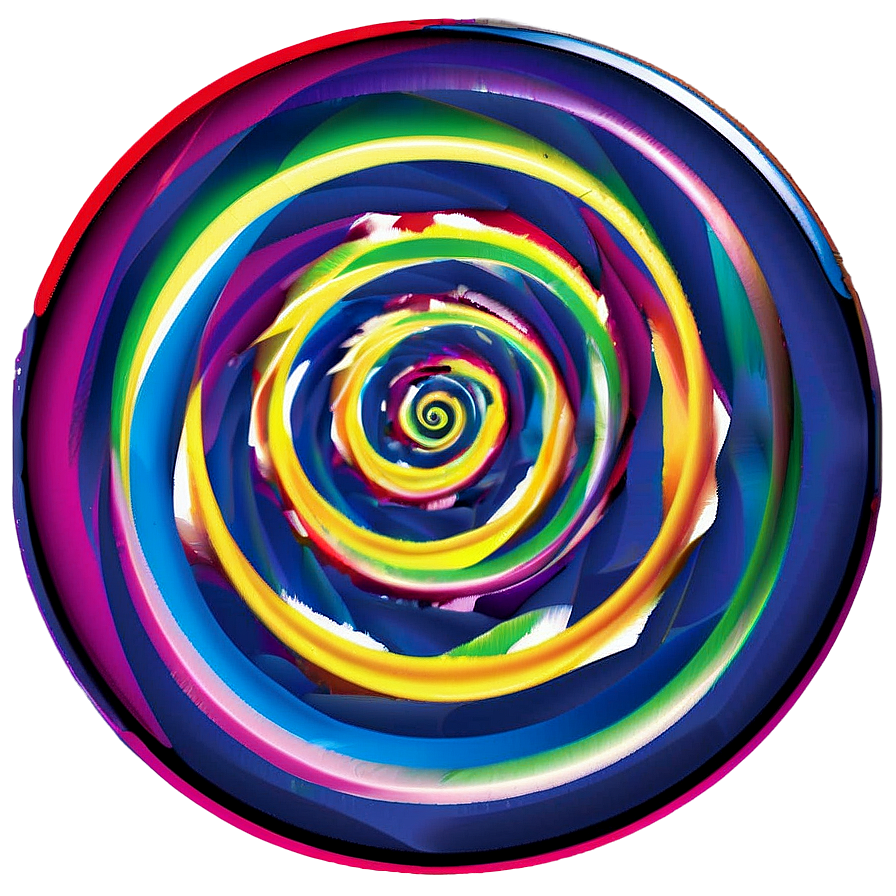 Rainbow Spiral Hypnosis Png 04292024 PNG image