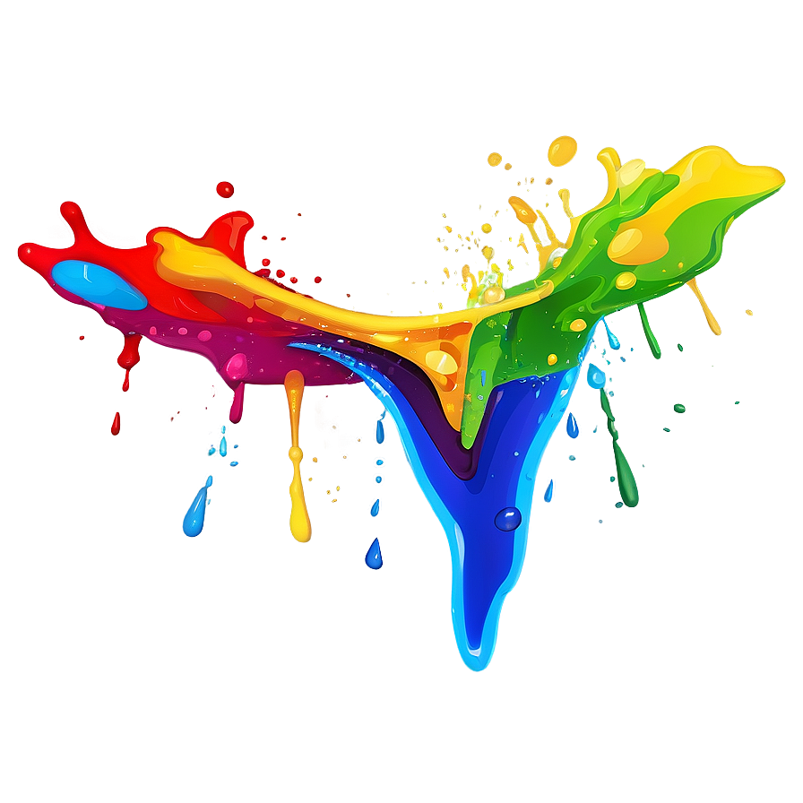 Rainbow Splash Artwork Png 04292024 PNG image