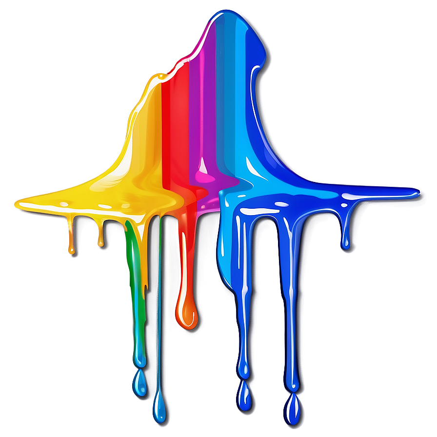 Rainbow Spray Paint Drip Png 54 PNG image