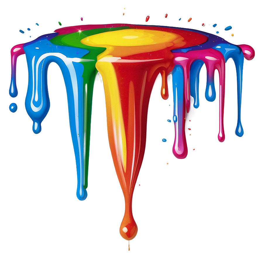 Rainbow Spray Paint Drip Png Iqi19 PNG image