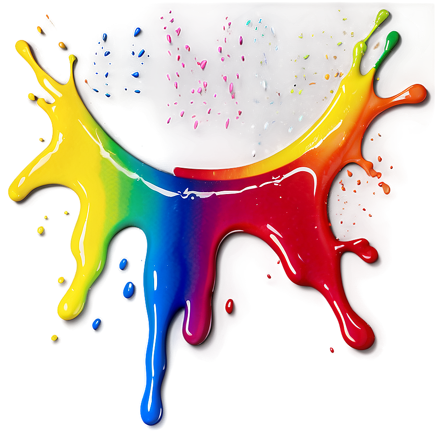 Rainbow Spray Paint Drip Png Wvu93 PNG image