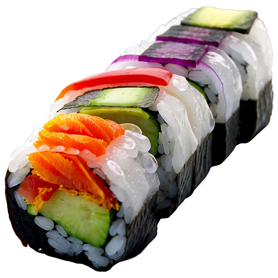 Rainbow Sushi Roll Png 05212024 PNG image