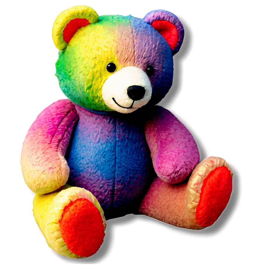 Rainbow Teddy Bear Clipart Png Ajx PNG image