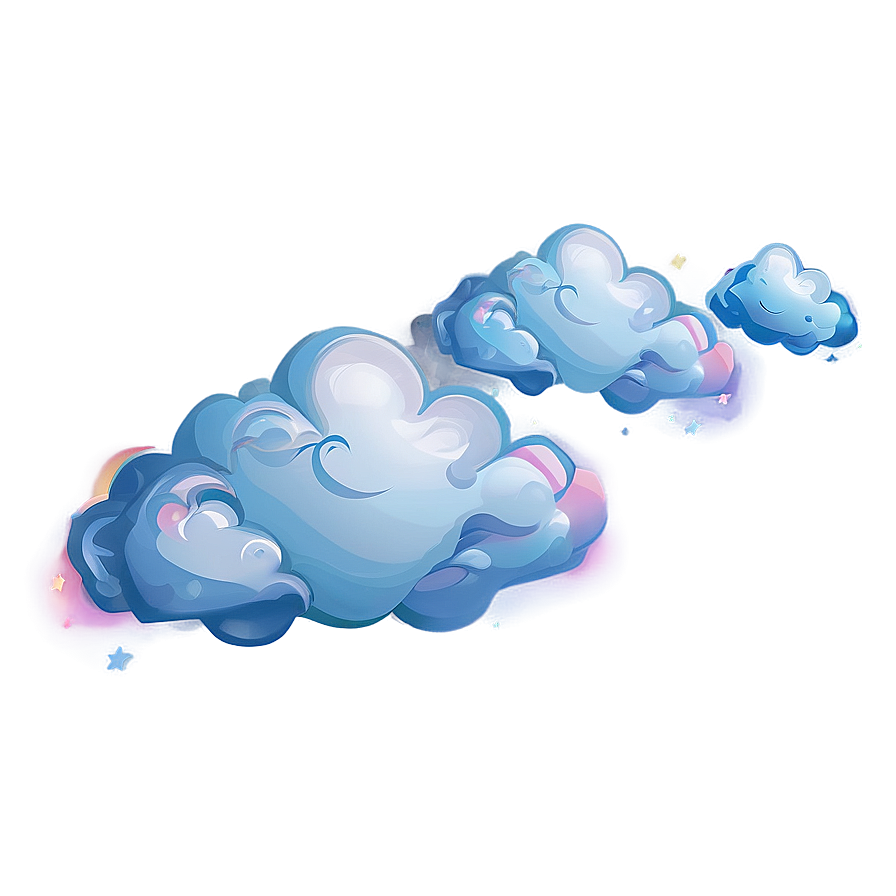 Rainbow Through Cloud Png 24 PNG image