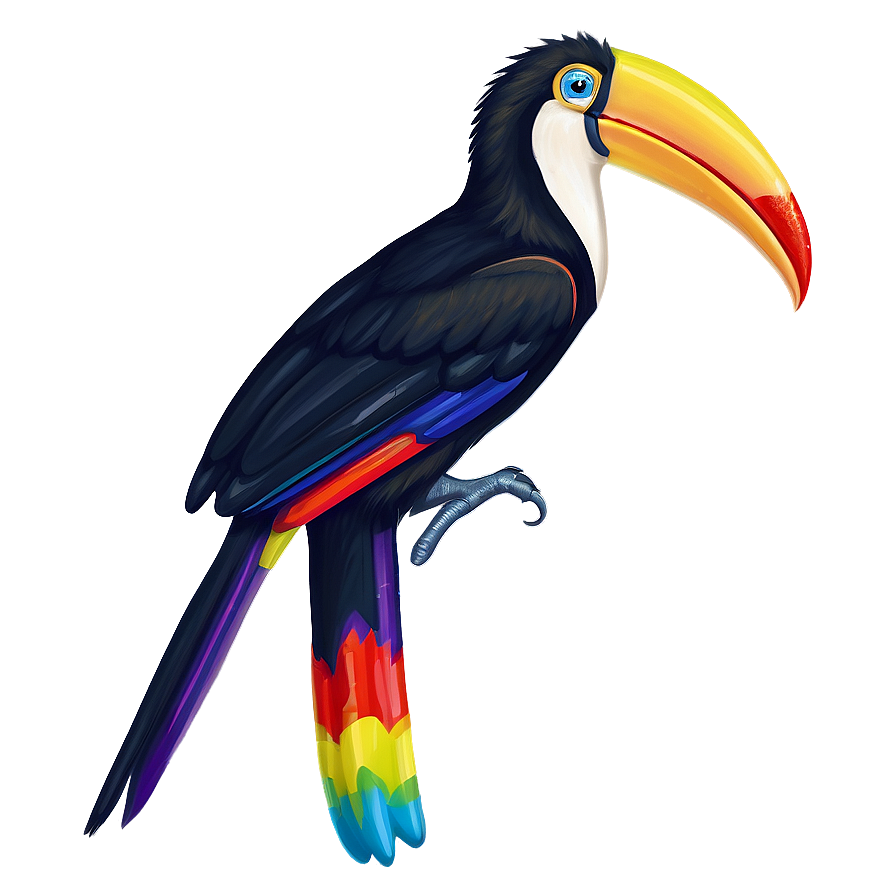 Rainbow Toucan Art Png 85 PNG image