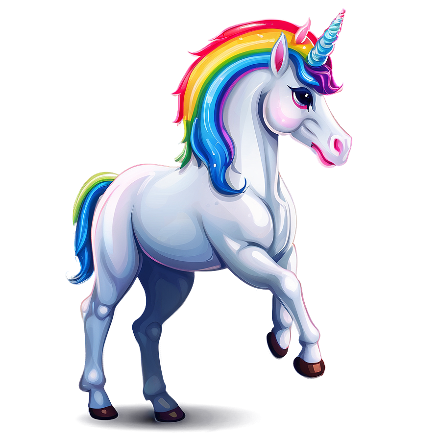 Rainbow Unicorn Clipart Png 06262024 PNG image