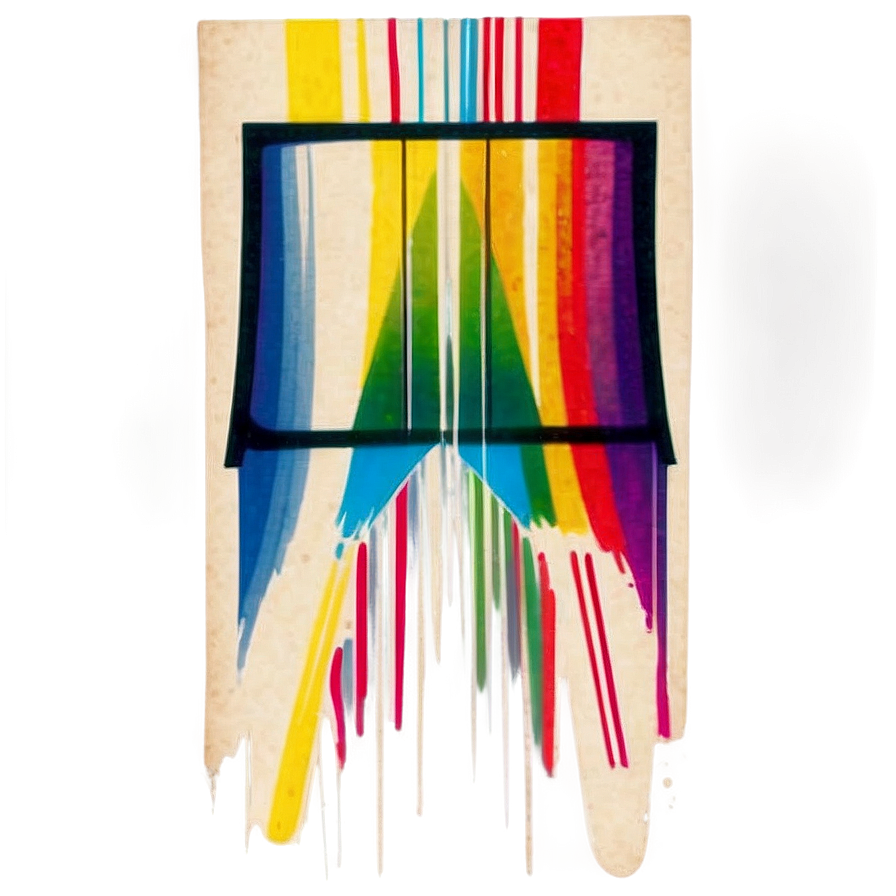 Rainbow Vintage Label Png Vuq PNG image