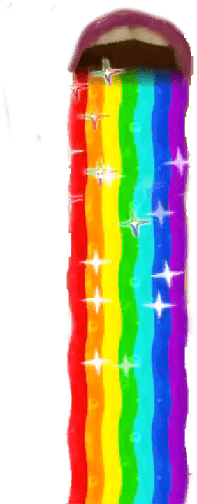 Rainbow Vomit Snapchat Filter PNG image