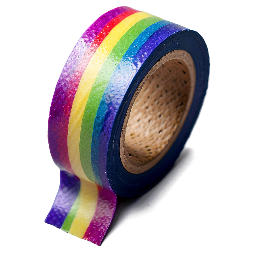 Rainbow Washi Tape Png Vuy PNG image