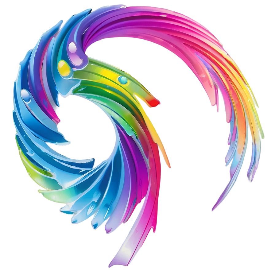 Rainbow Wind Swirl Png 78 PNG image