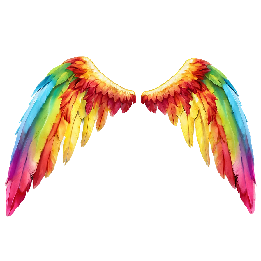 Rainbow Wings Png 05032024 PNG image