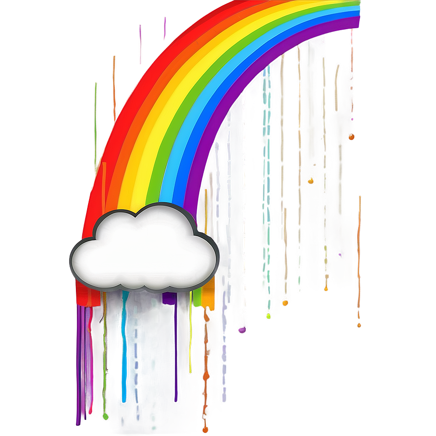 Rainbow With Clouds And Birds Png Yml PNG image