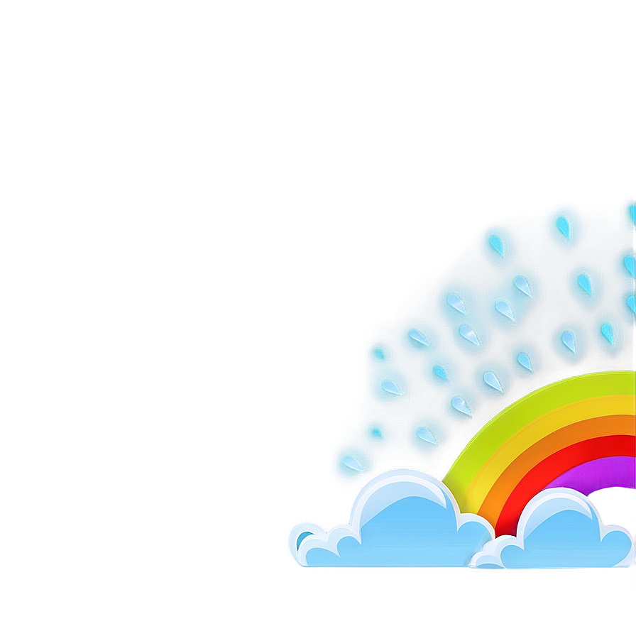 Rainbow With Clouds Daytime Scene Png 22 PNG image