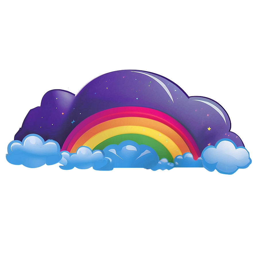 Rainbow With Clouds Fantasy Png 66 PNG image