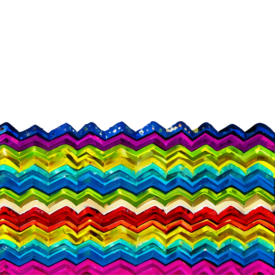 Rainbow Zigzag Pattern Png 04292024 PNG image