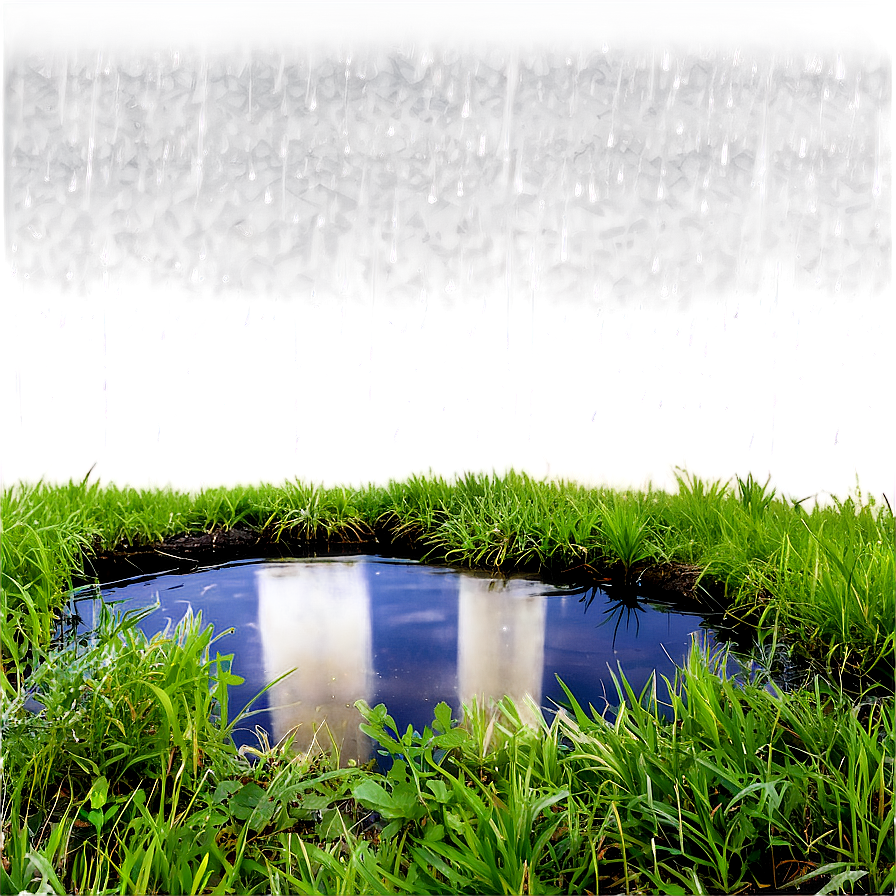 Rainfall On Pond Png 54 PNG image