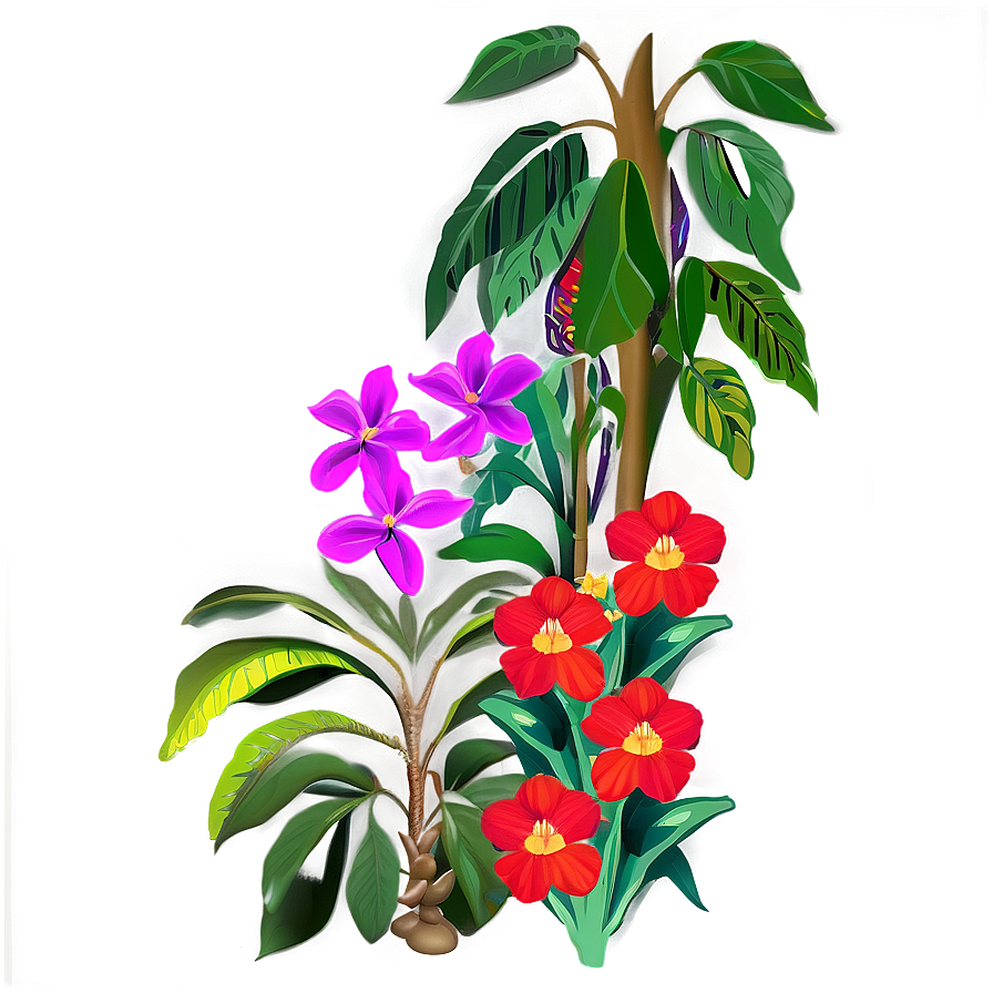 Rainforest Flowers Png 41 PNG image