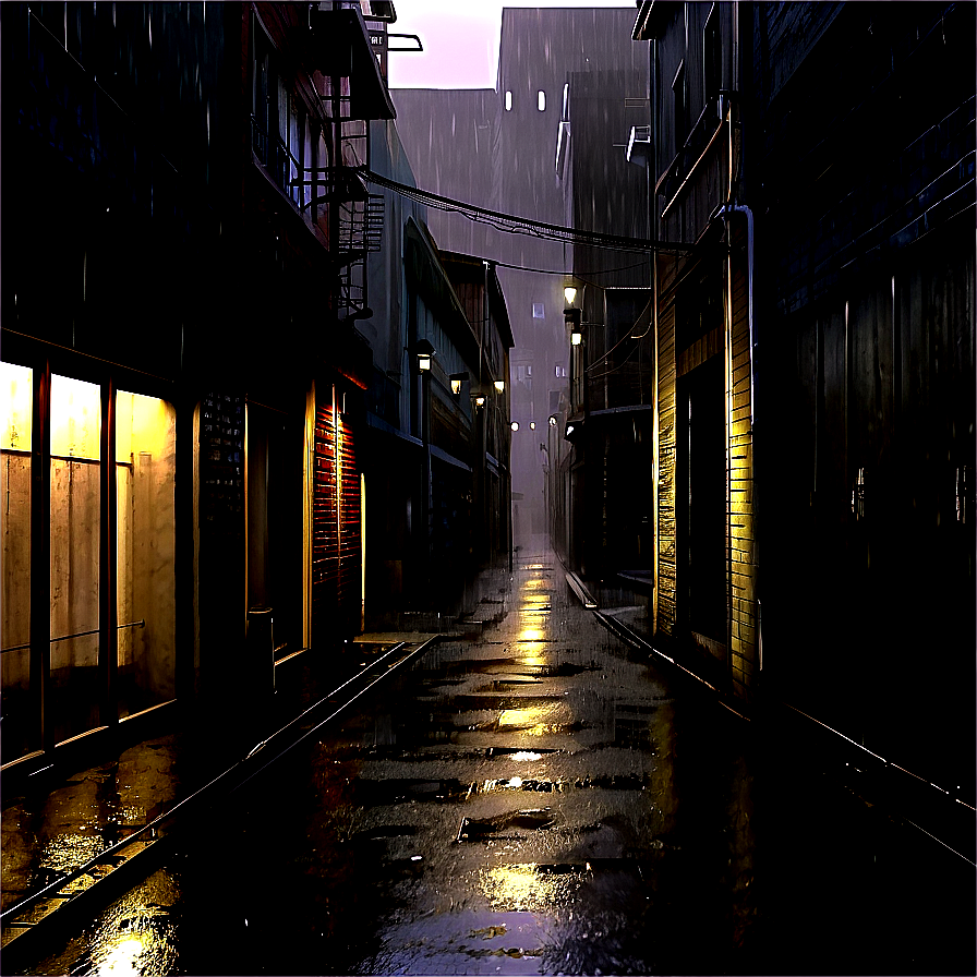 Rainy Alleyway Png Loy53 PNG image
