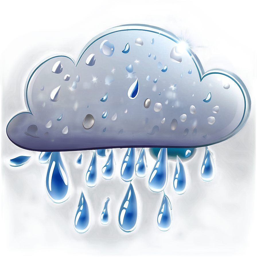 Rainy Cloud Cartoon Png 23 PNG image