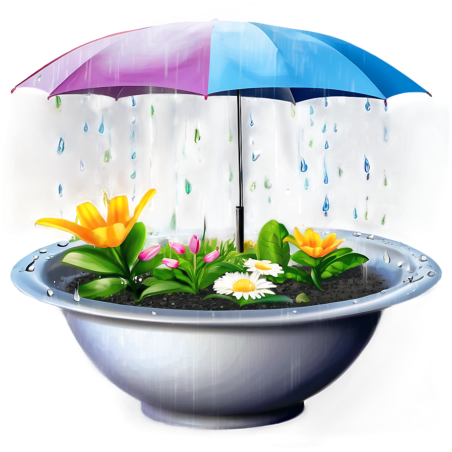 Rainy Garden Png 81 PNG image
