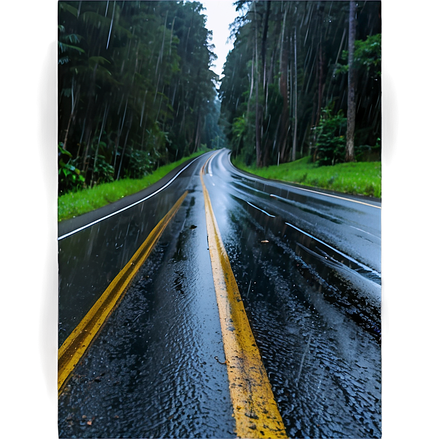 Rainy Road Png Qhq PNG image
