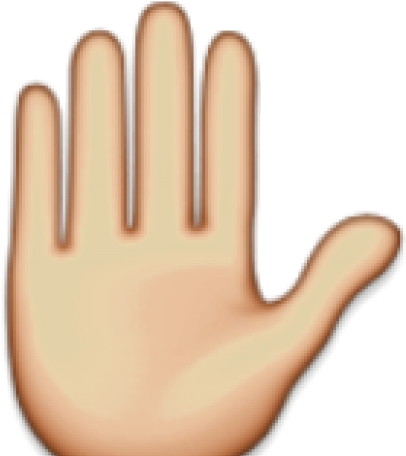 Raised Hand Emoji PNG image