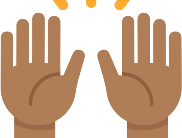 Raised Hands Emoji Illustration PNG image