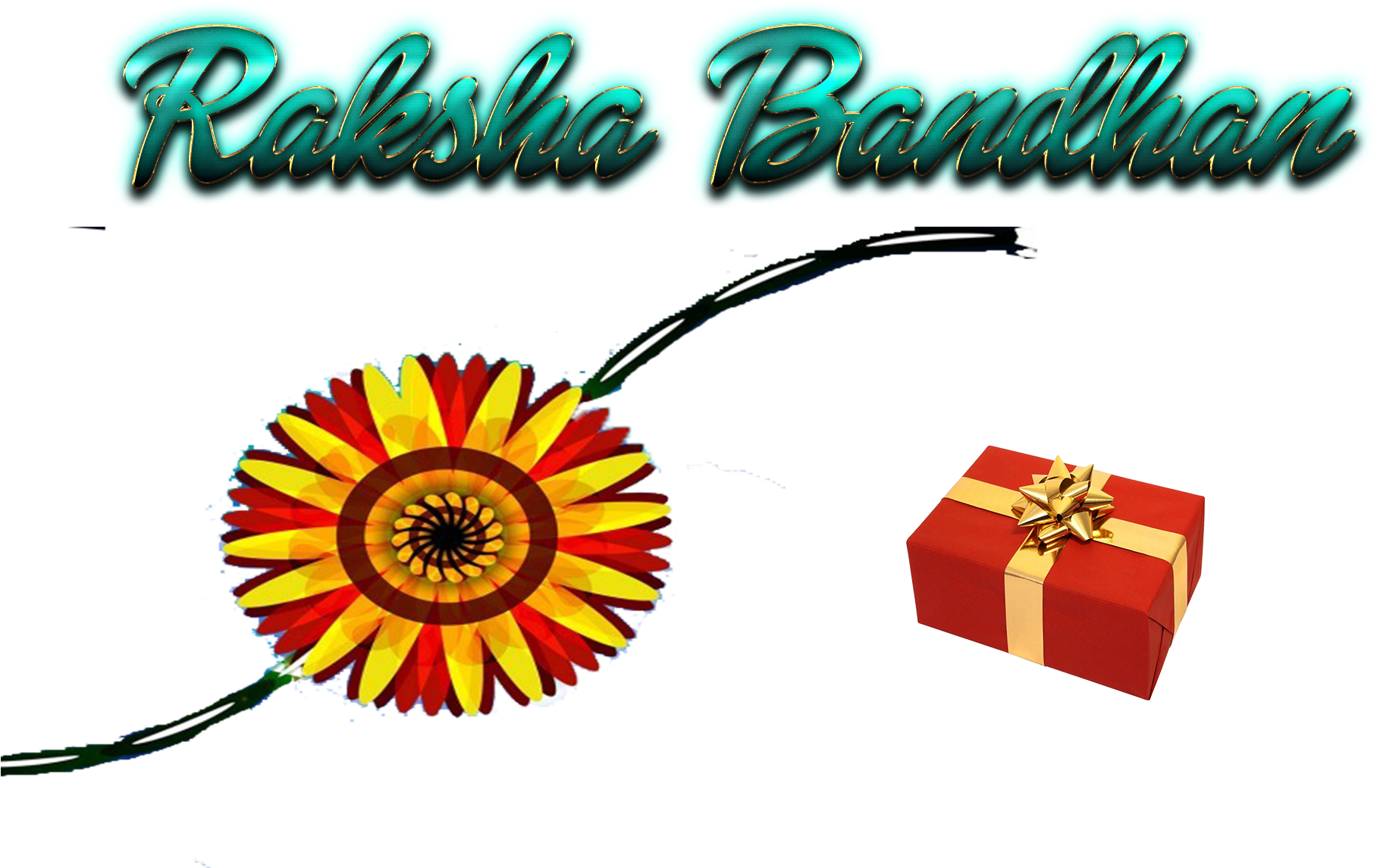 Raksha Bandhan Celebration Graphic PNG image