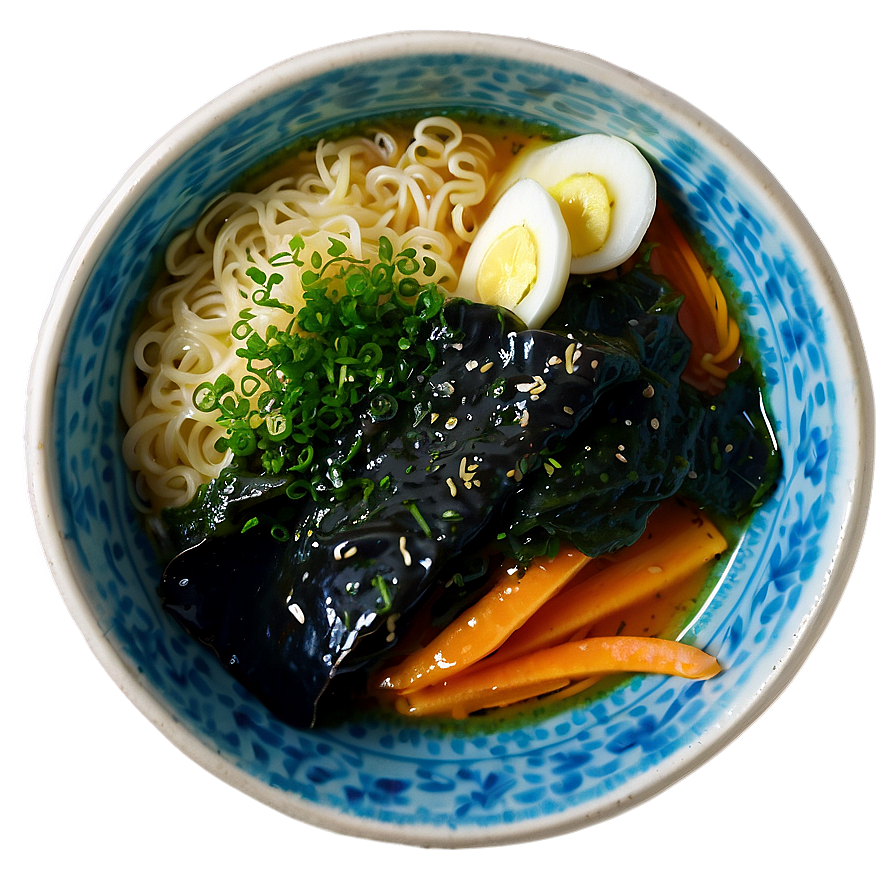 Ramen With Nori Seaweed Png Puj PNG image