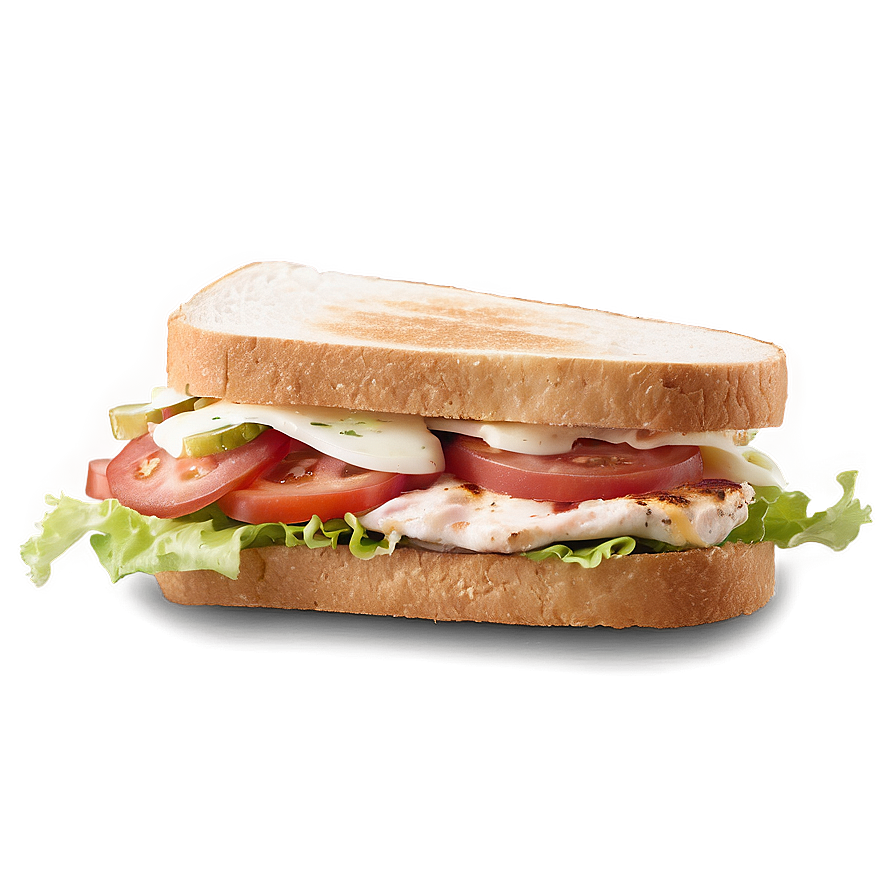 Ranch Chicken Club Sandwich Png 75 PNG image